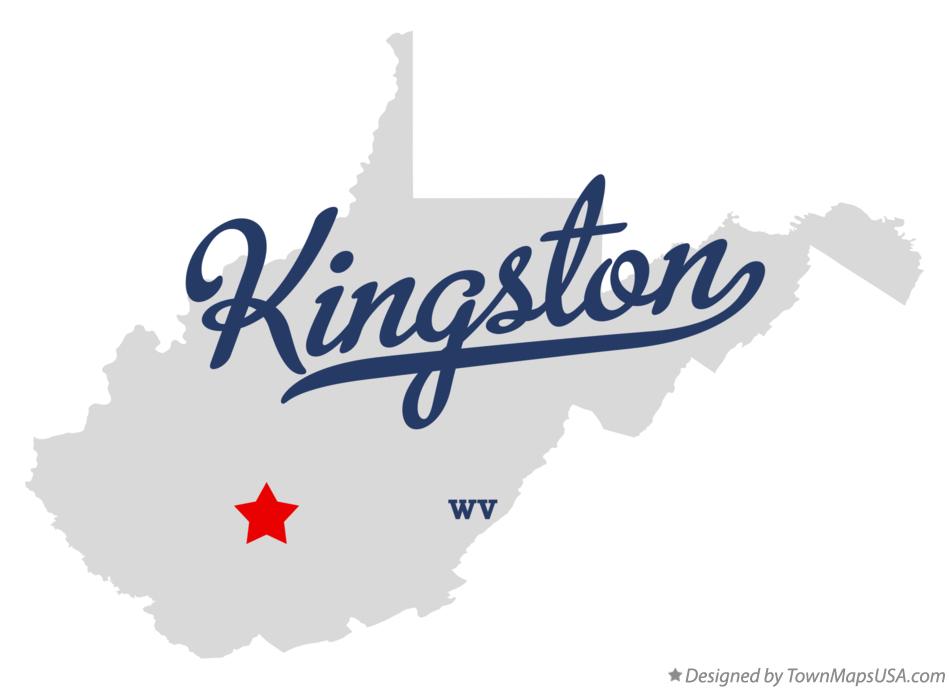 Map of Kingston West Virginia WV