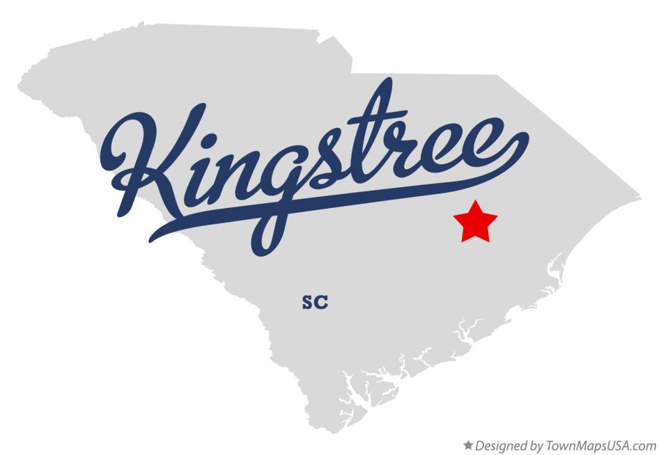 Map of Kingstree South Carolina SC