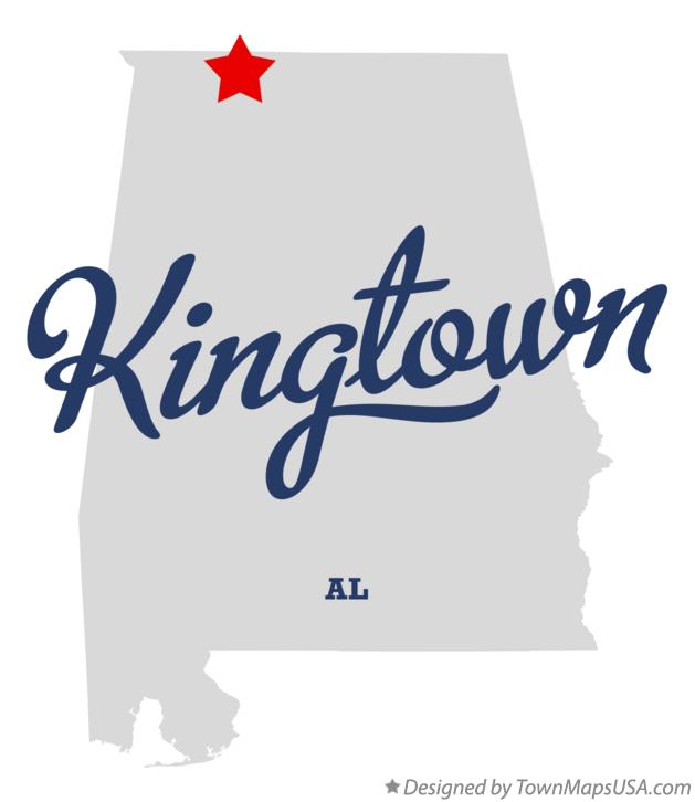 Map of Kingtown Alabama AL