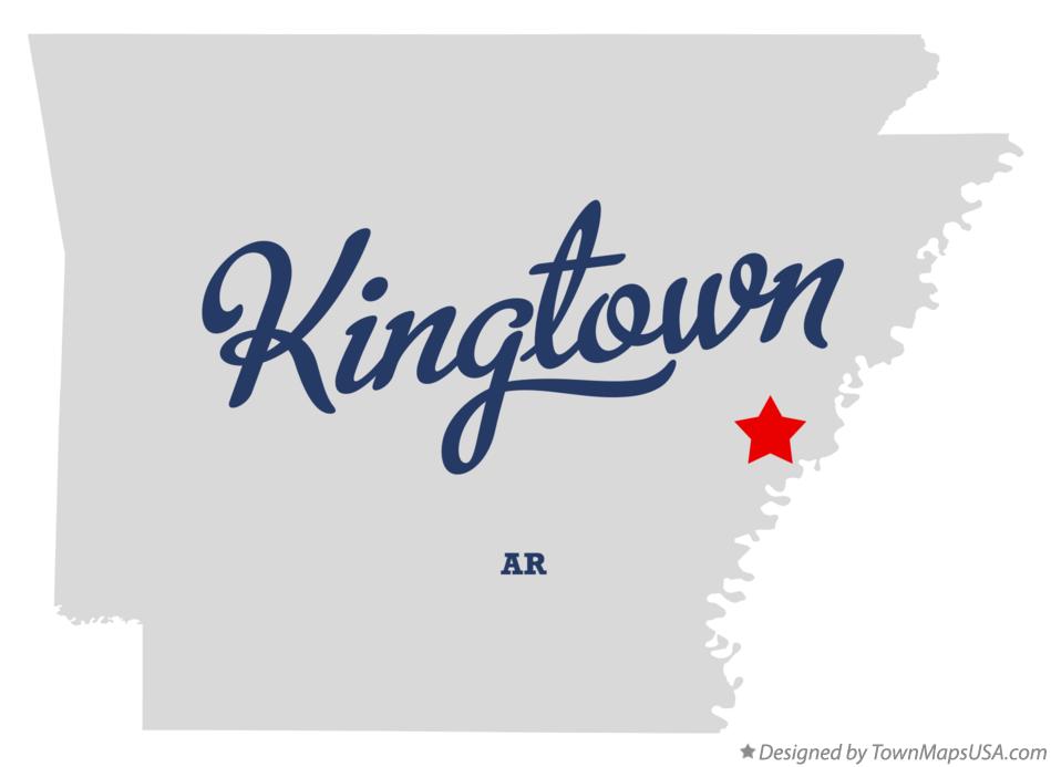 Map of Kingtown Arkansas AR