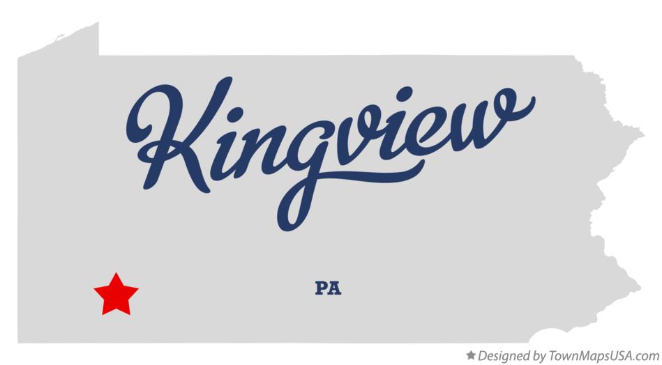 Map of Kingview Pennsylvania PA