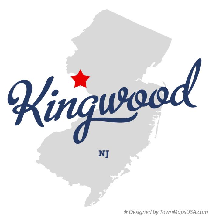 Map of Kingwood New Jersey NJ