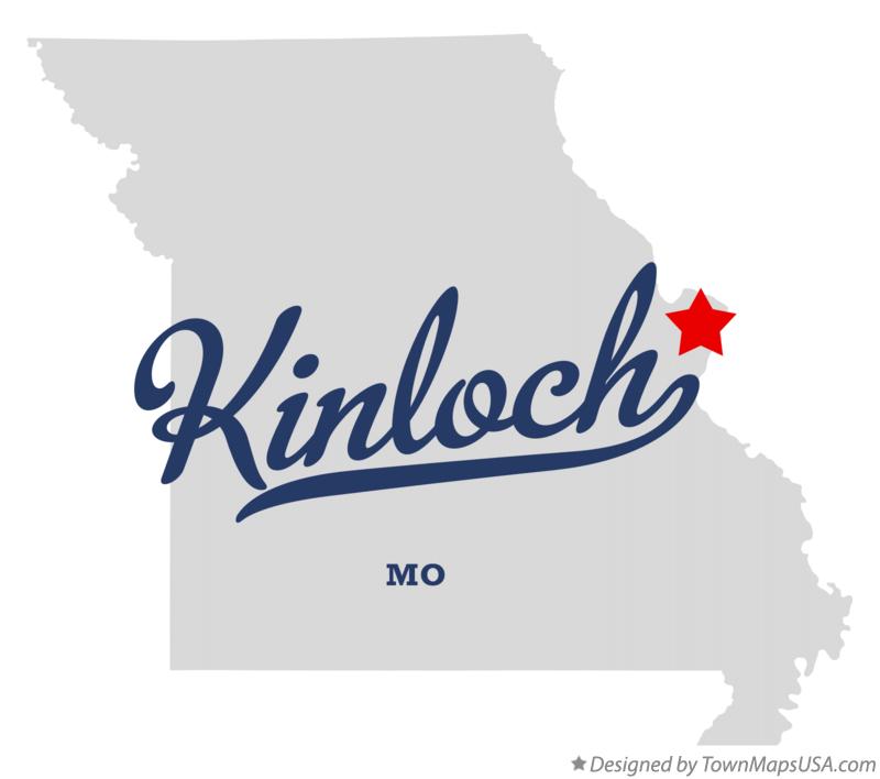 Map of Kinloch Missouri MO