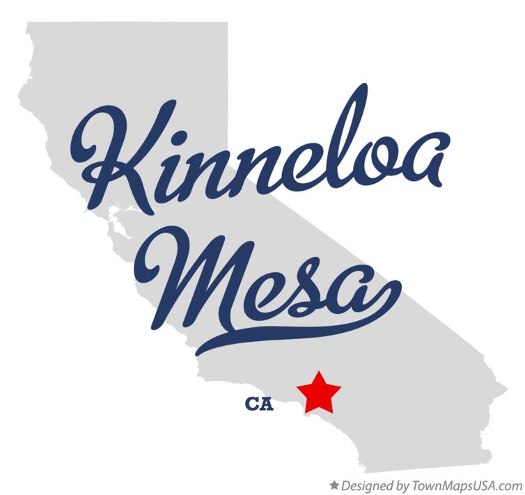 Map of Kinneloa Mesa California CA