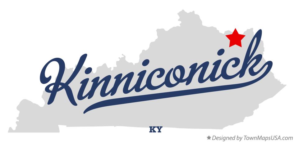 Map of Kinniconick Kentucky KY