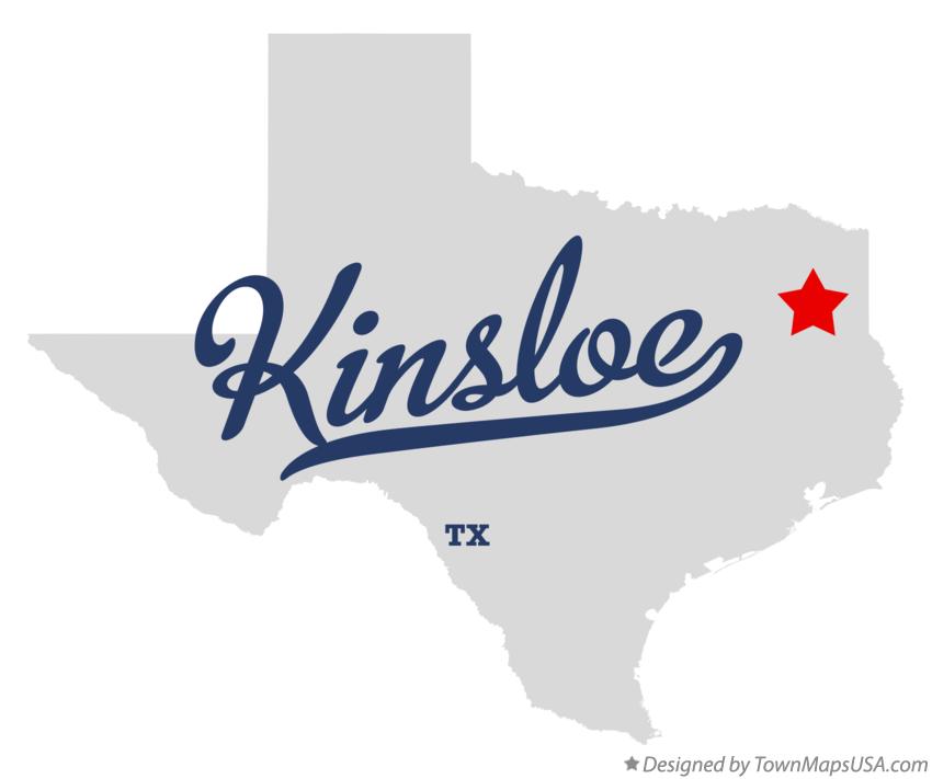 Map of Kinsloe Texas TX