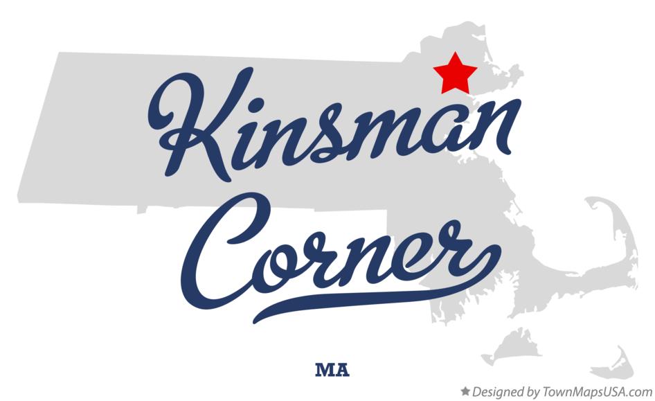 Map of Kinsman Corner Massachusetts MA