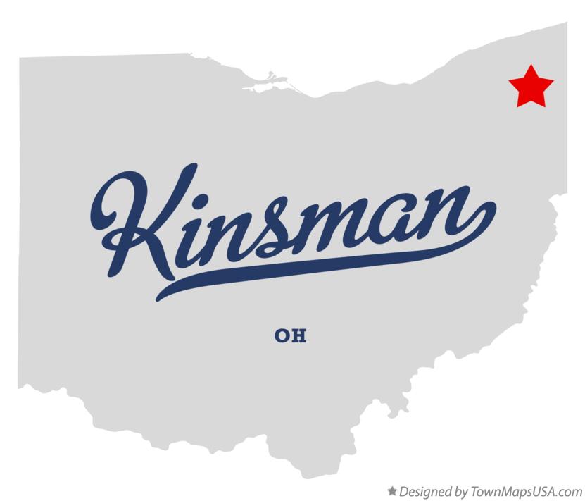 Map of Kinsman Ohio OH