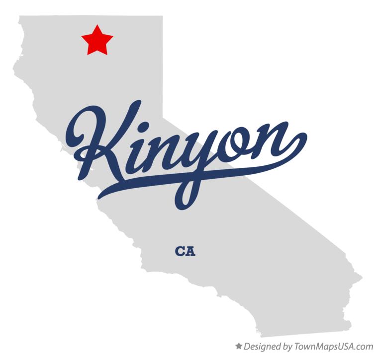 Map of Kinyon California CA