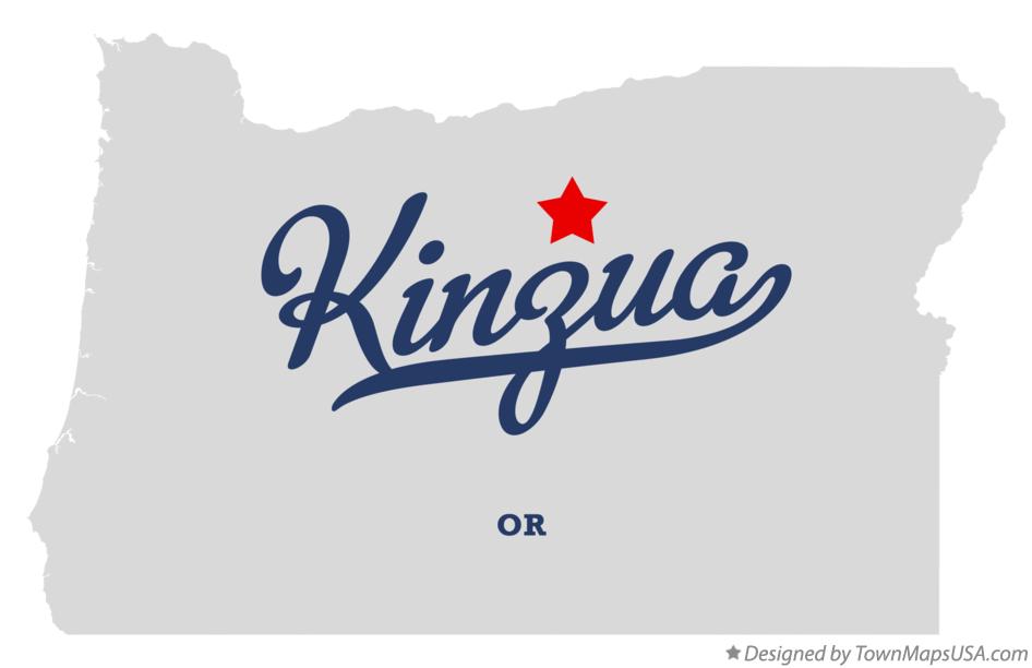 Map of Kinzua Oregon OR