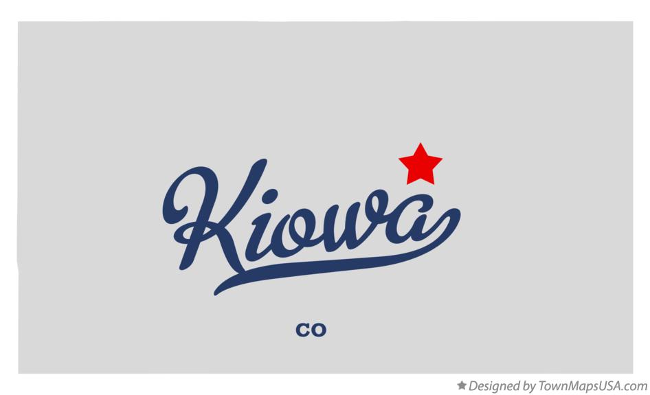 Map of Kiowa Colorado CO
