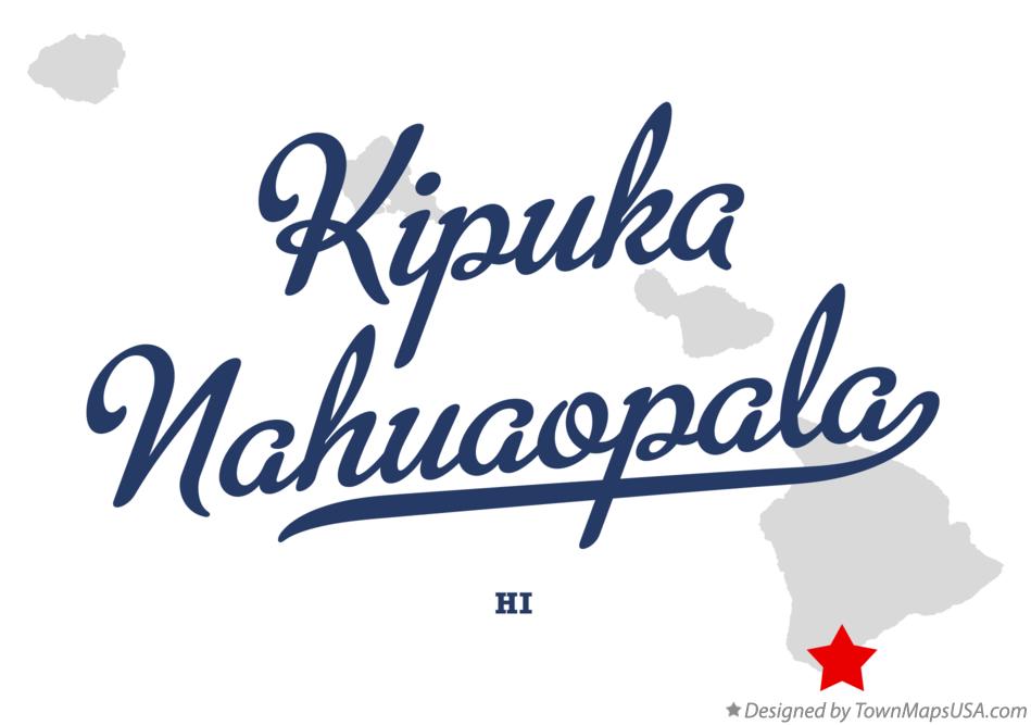Map of Kipuka Nahuaopala Hawaii HI