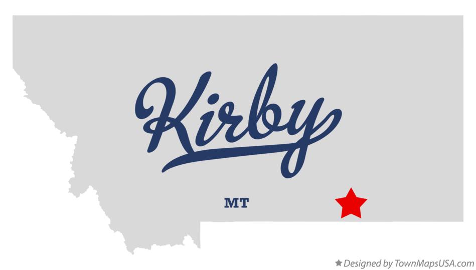 Map of Kirby Montana MT