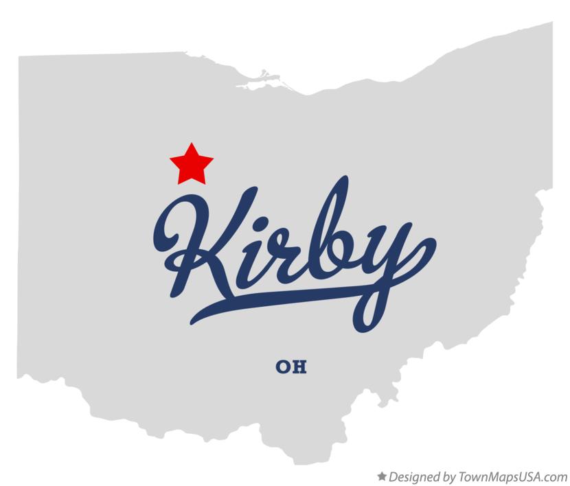 Map of Kirby Ohio OH