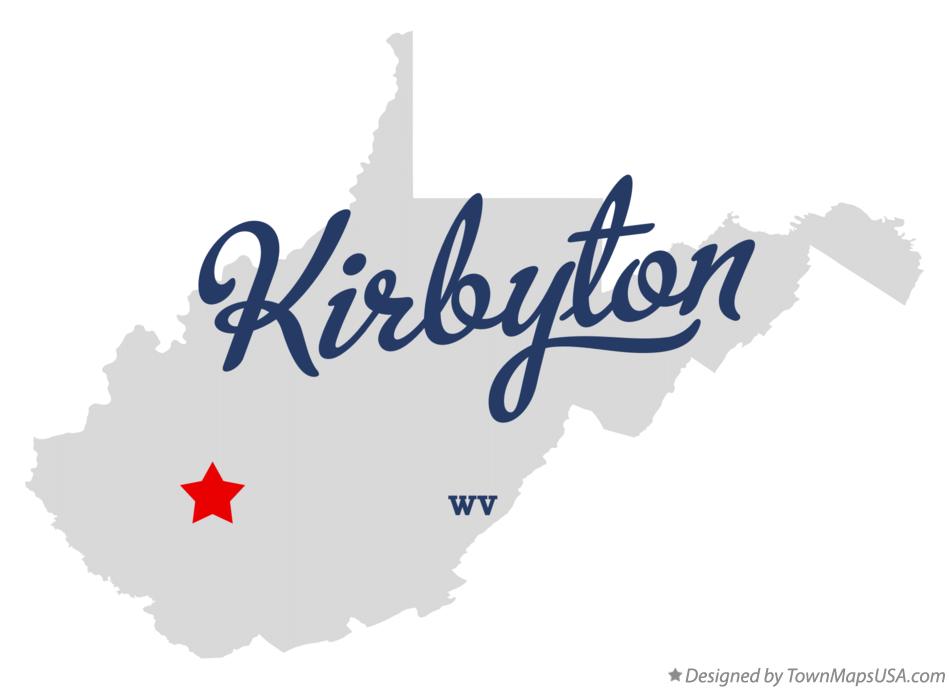 Map of Kirbyton West Virginia WV