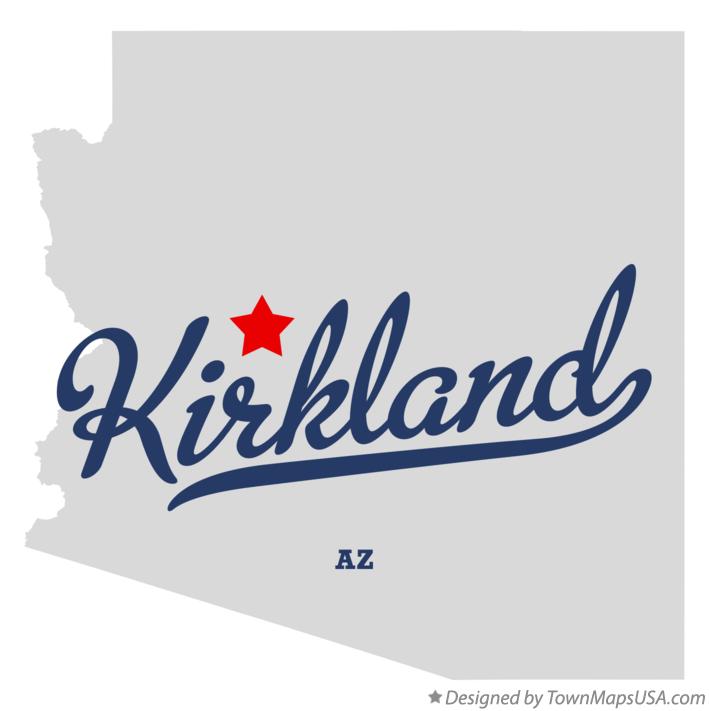 Map of Kirkland Arizona AZ