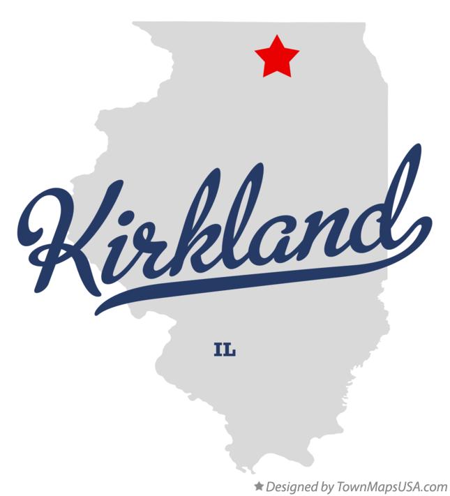 Map of Kirkland Illinois IL