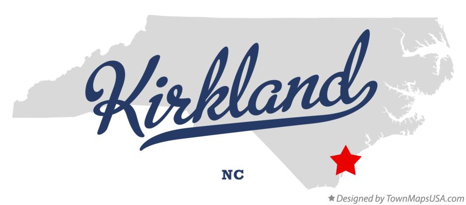 Map of Kirkland North Carolina NC