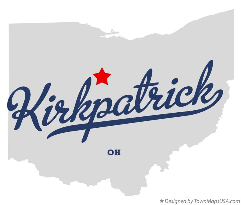 Map of Kirkpatrick Ohio OH