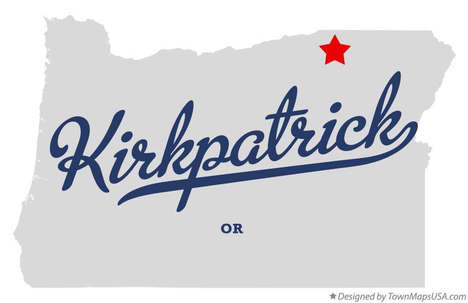 Map of Kirkpatrick Oregon OR