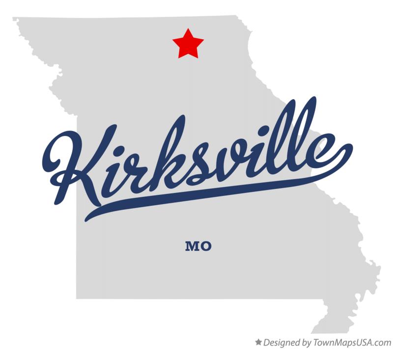 Map of Kirksville Missouri MO