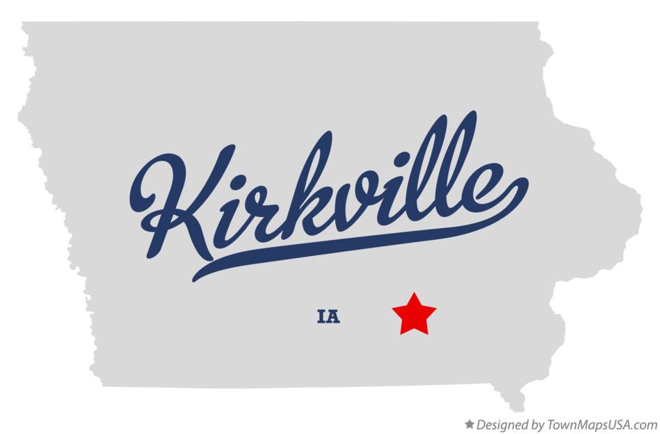 Map of Kirkville Iowa IA