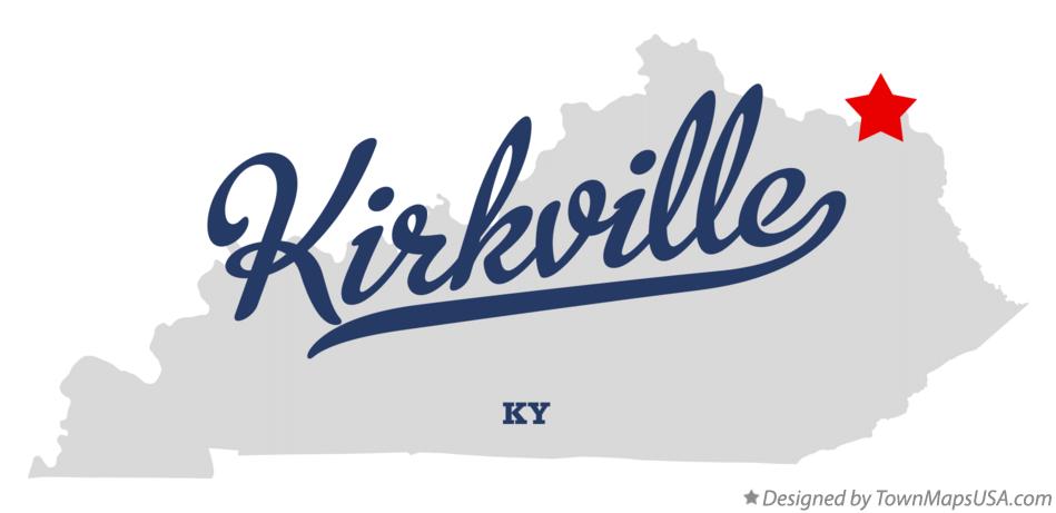 Map of Kirkville Kentucky KY