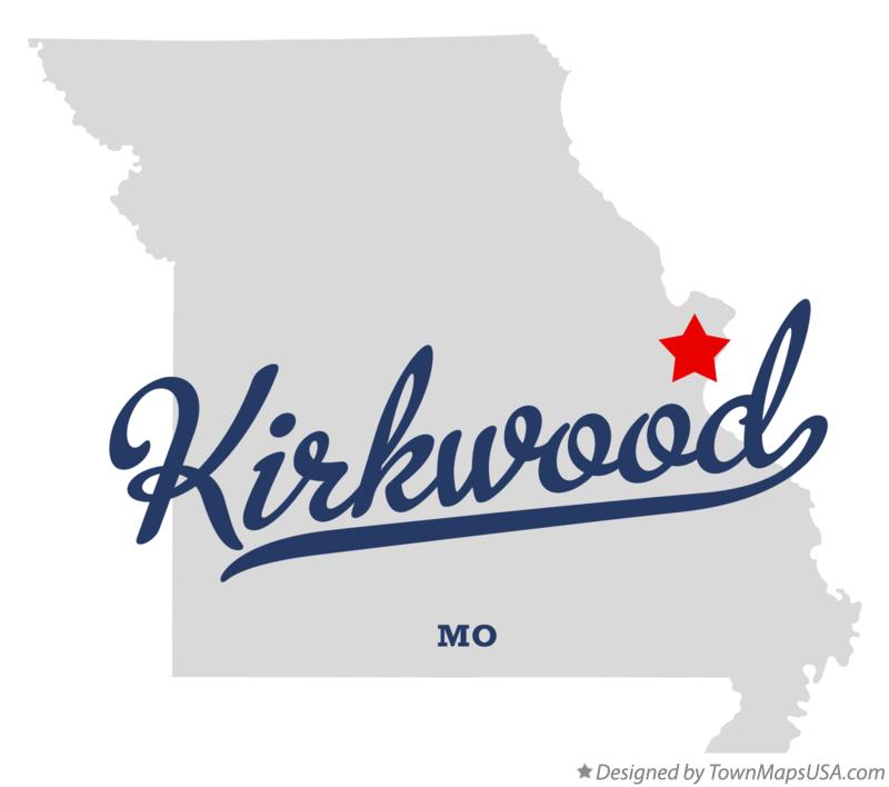 Map of Kirkwood Missouri MO