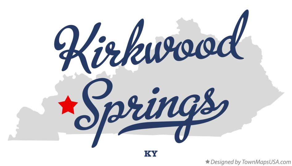 Map of Kirkwood Springs Kentucky KY