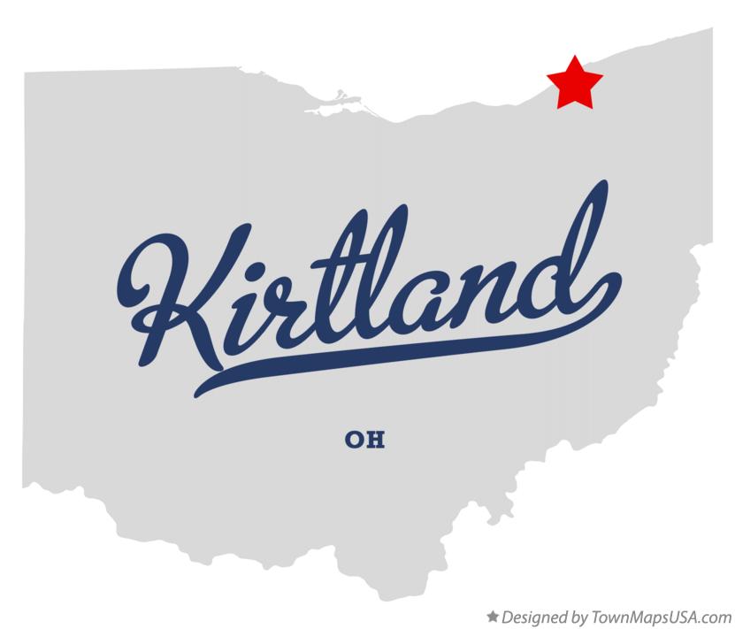 Map of Kirtland Ohio OH
