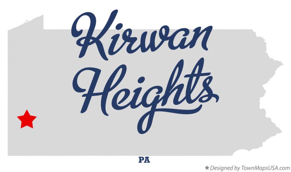 Map of Kirwan Heights Pennsylvania PA