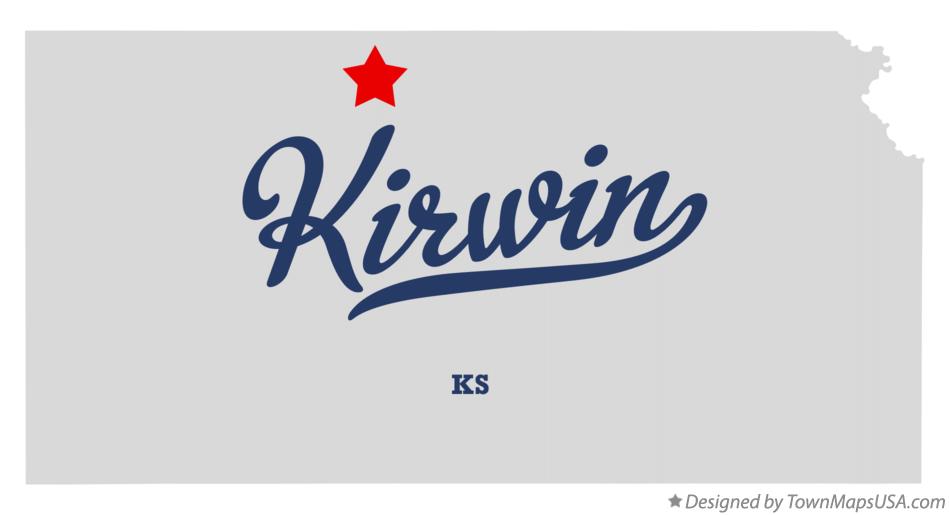 Map of Kirwin Kansas KS