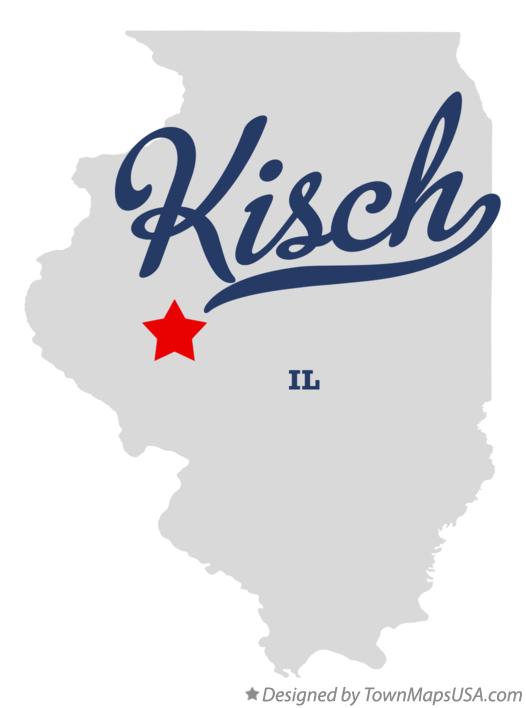 Map of Kisch Illinois IL