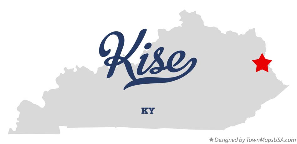 Map of Kise Kentucky KY