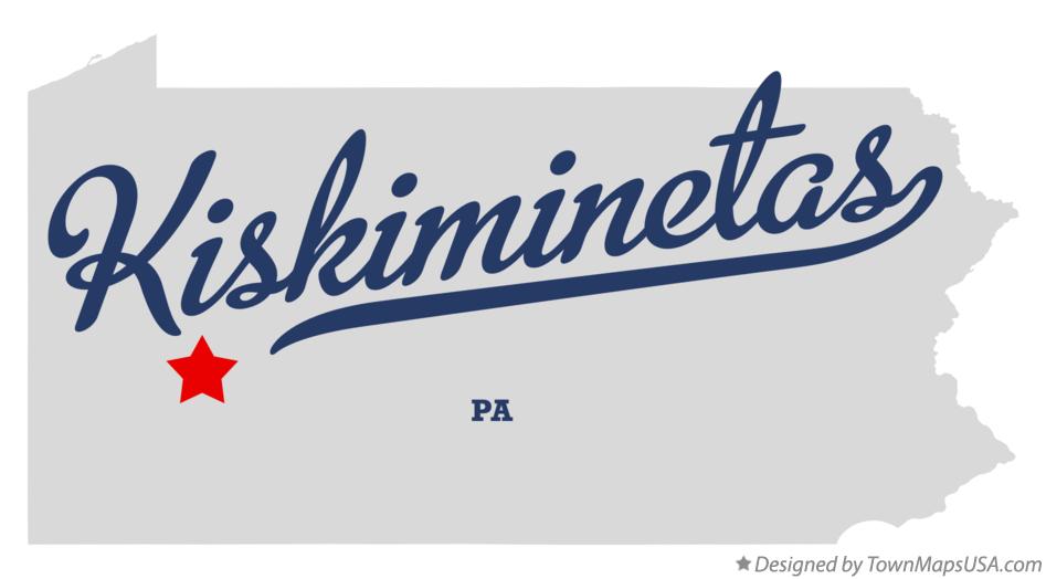 Map of Kiskiminetas Pennsylvania PA