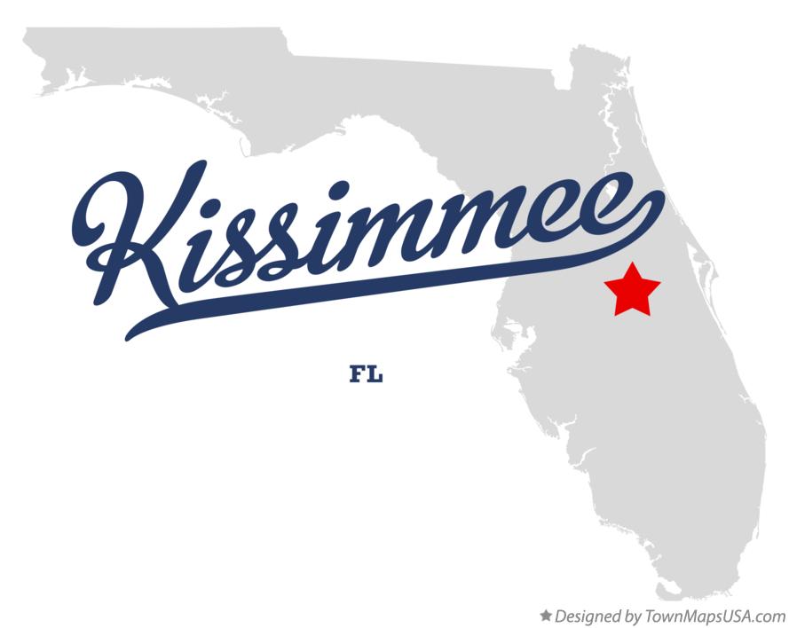 Map of Kissimmee Florida FL