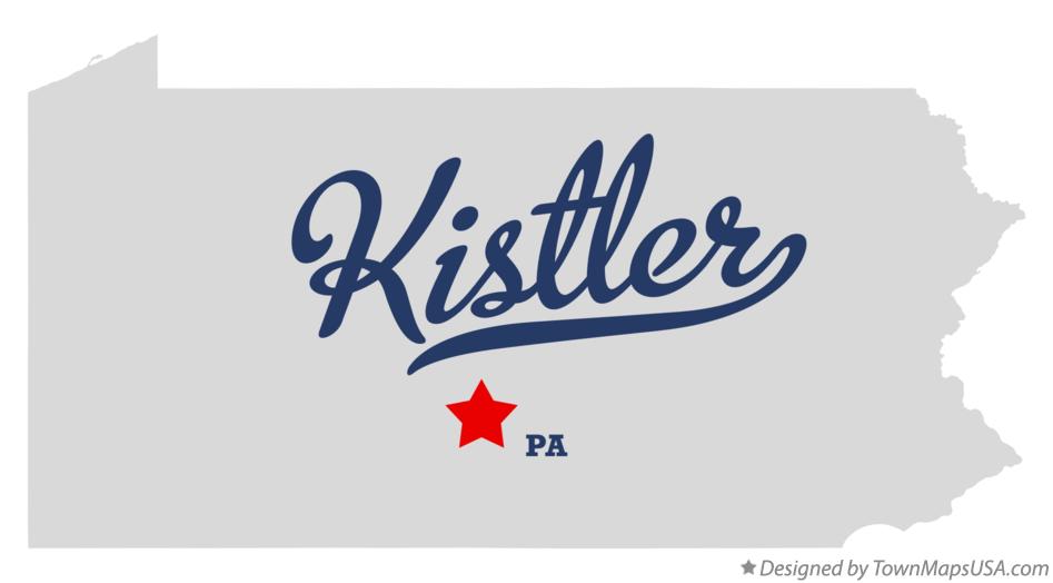 Map of Kistler Pennsylvania PA
