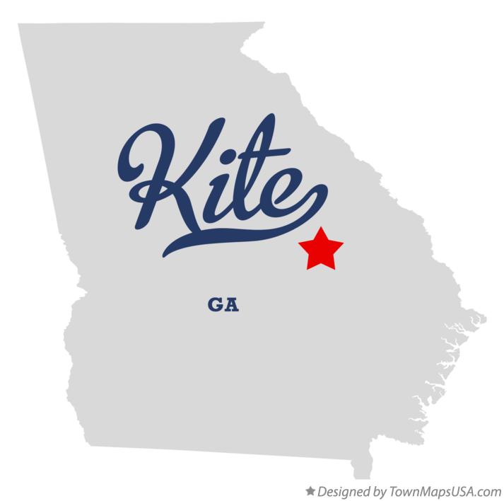 Map of Kite Georgia GA