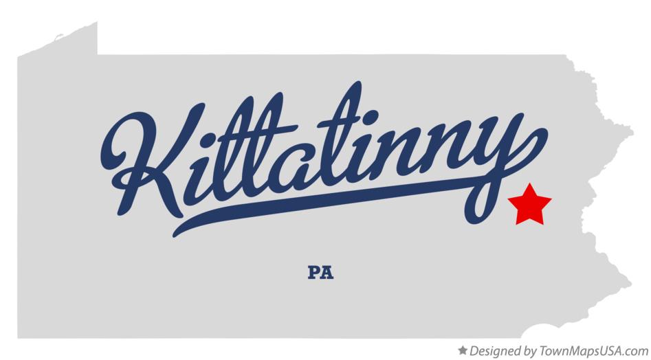 Map of Kittatinny Pennsylvania PA