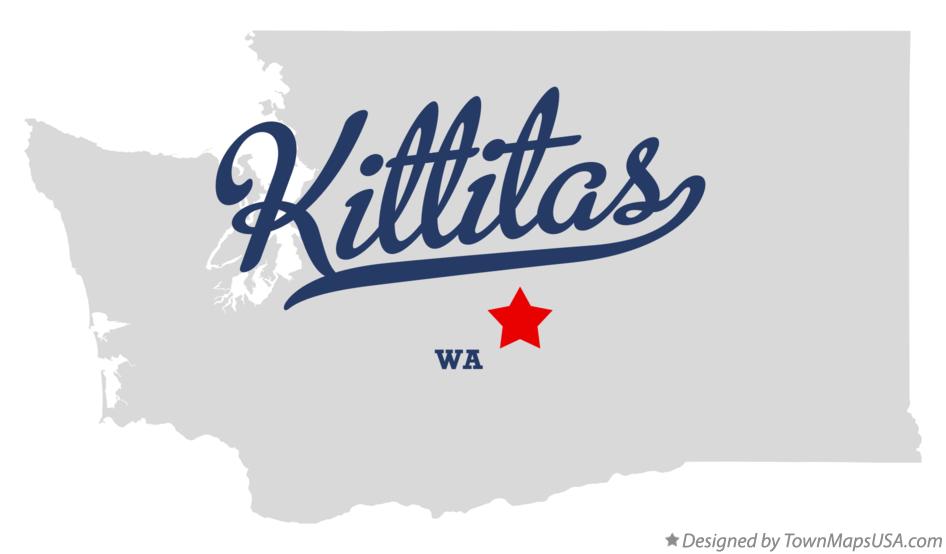 Map of Kittitas Washington WA