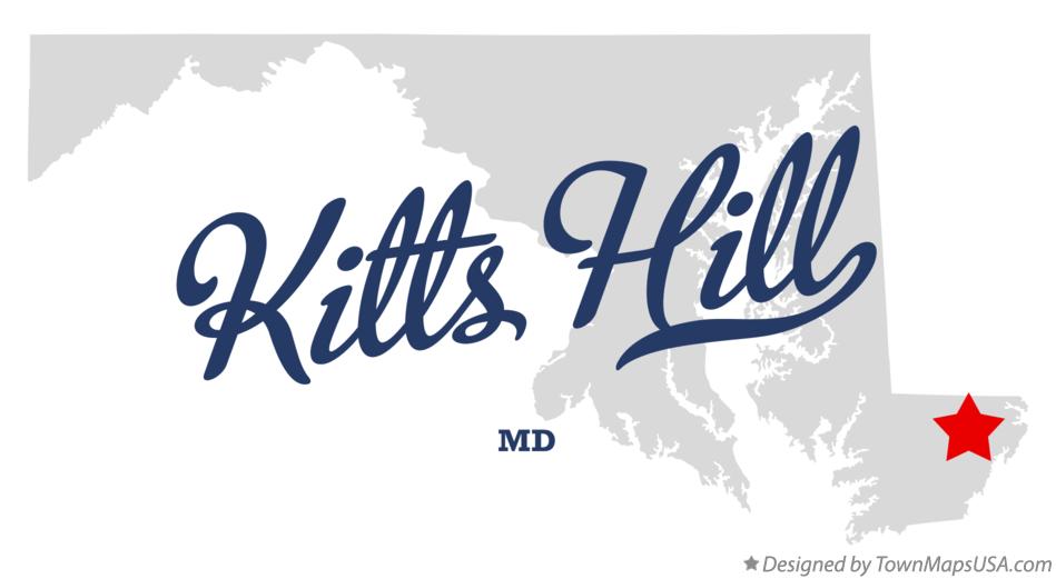 Map of Kitts Hill Maryland MD