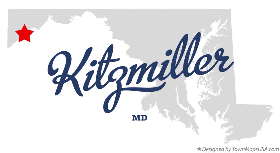 Map of Kitzmiller Maryland MD