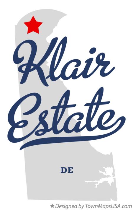 Map of Klair Estate Delaware DE