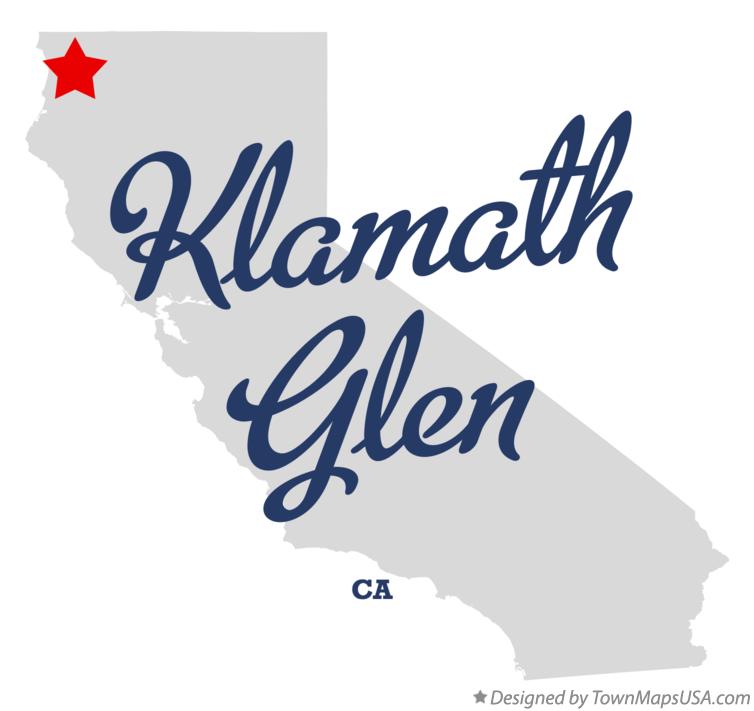 Map of Klamath Glen California CA