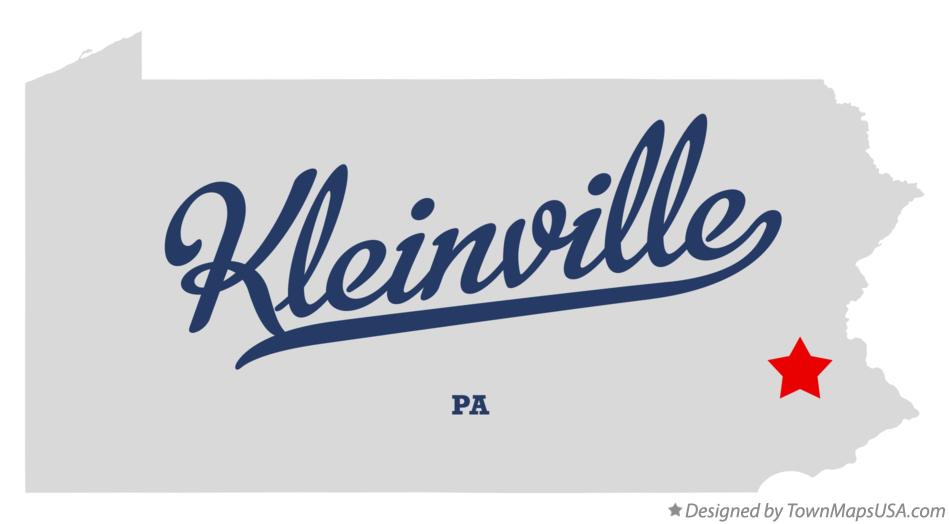Map of Kleinville Pennsylvania PA