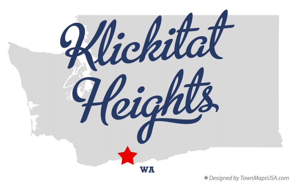 Map of Klickitat Heights Washington WA
