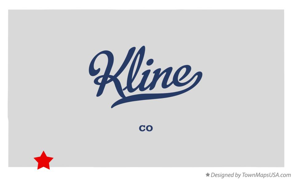 Map of Kline Colorado CO