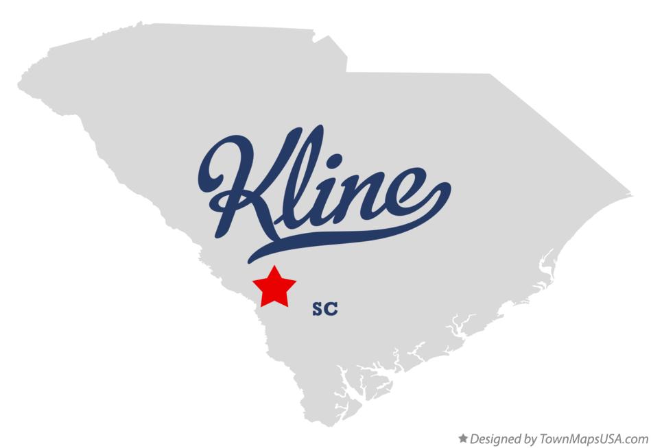 Map of Kline South Carolina SC