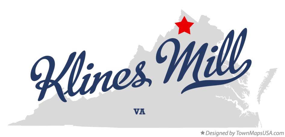 Map of Klines Mill Virginia VA