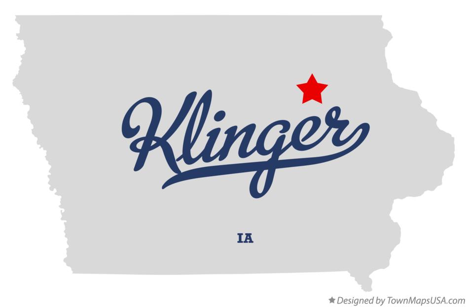 Map of Klinger Iowa IA